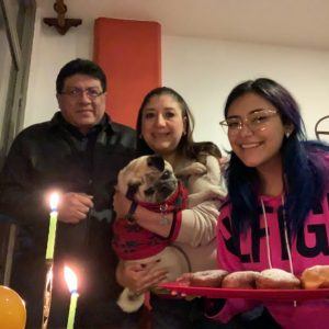 Lighting Hanukkah candles in Mexico
