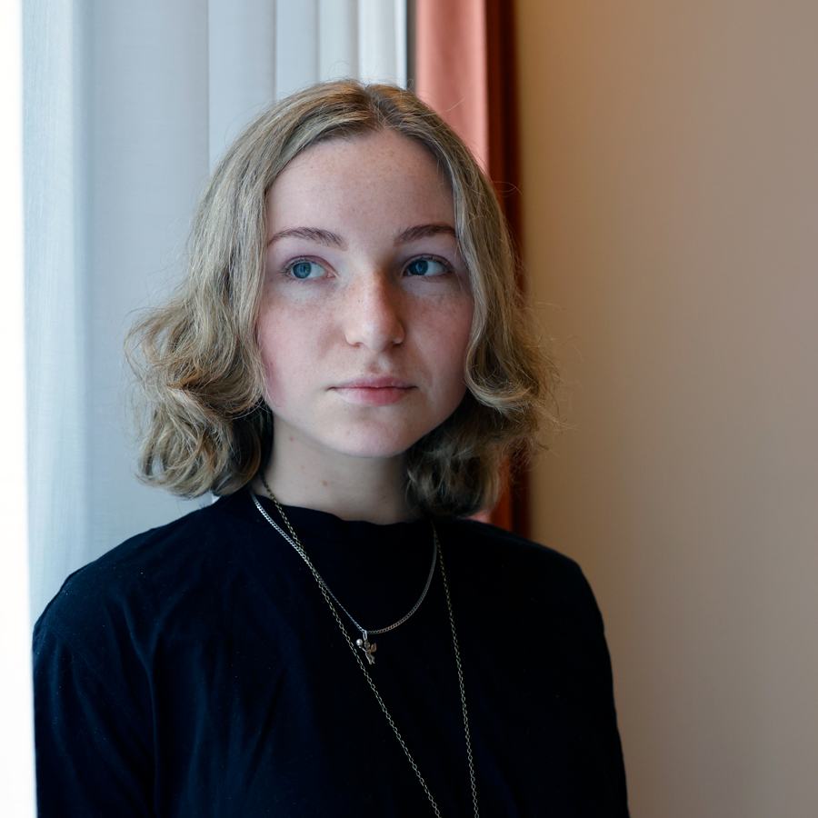 Polina, a Ukrainian refugee