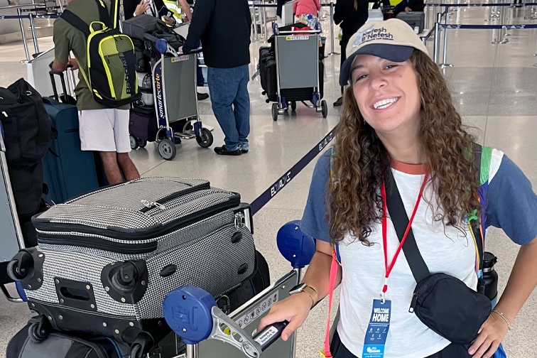Mallory after arriving in Israel