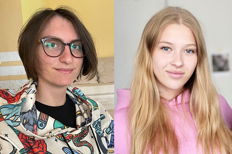 Laina (left) and Stefania (right), Dacha camp